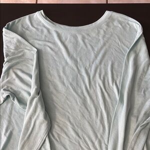 Athletic Works Light Weight Light Blue Long Sleeve Top